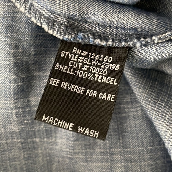 ❤️ VELVET HEART Denim Blue Blouse Size XS - Picture 5 of 5